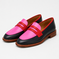 Colorblock Penny Loafers