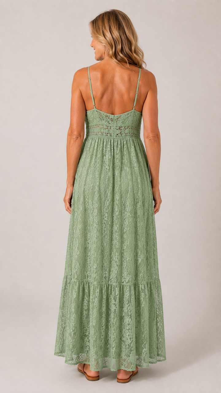 Boho Lace Spaghetti Strap Dress