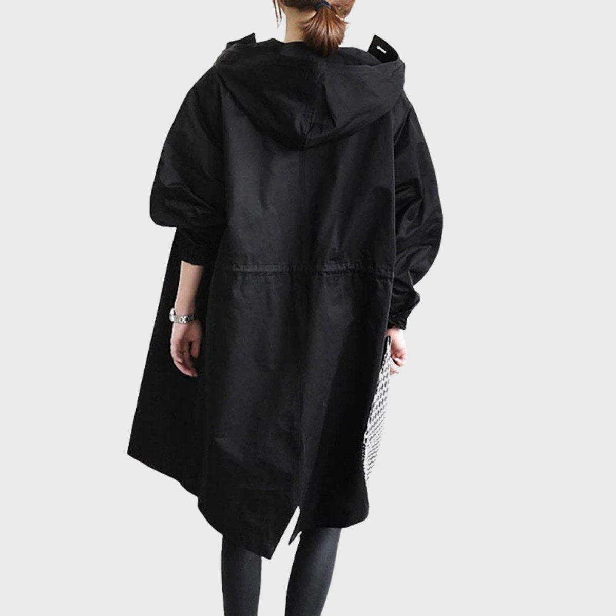 Effortless Hooded Coat for Women with Button Front Long Sleeve Relaxed Oversized Fall Style